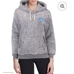 North Carolina Tar Heels Women's Relaxed Fit Sherpa Pullover Hoodie Size Medium